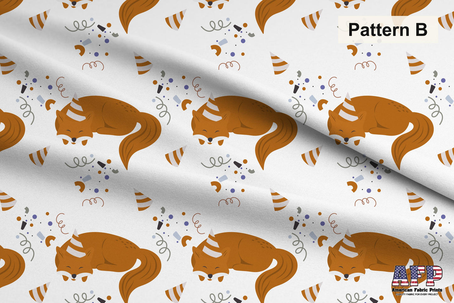 Birthday Animals Fabric Coordinates. Choose Your Patterns or Choose them All! Pattern B Shown. Shop now at American Fabric Prints.