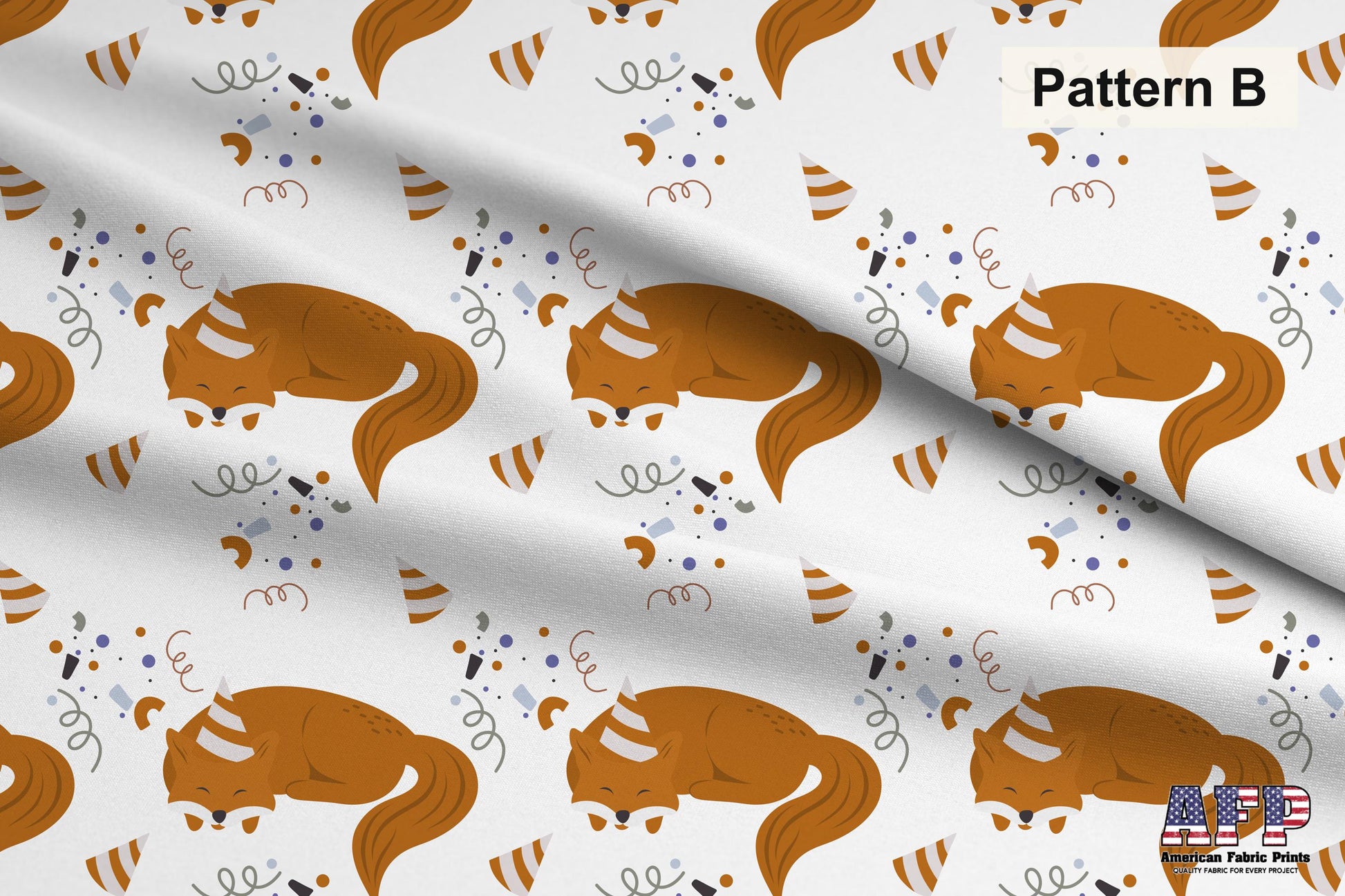 Birthday Animals Fabric Coordinates. Choose Your Patterns or Choose them All! Pattern B Shown. Shop now at American Fabric Prints.