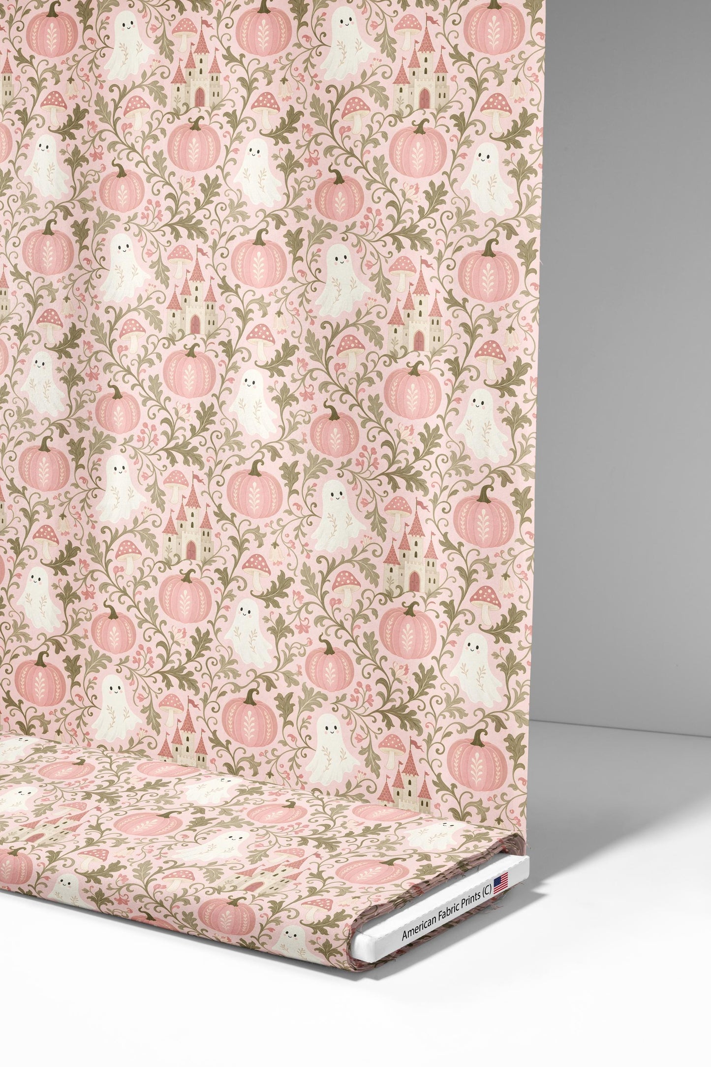 Pink Halloween Fabric - Shop now at American Fabric Prints