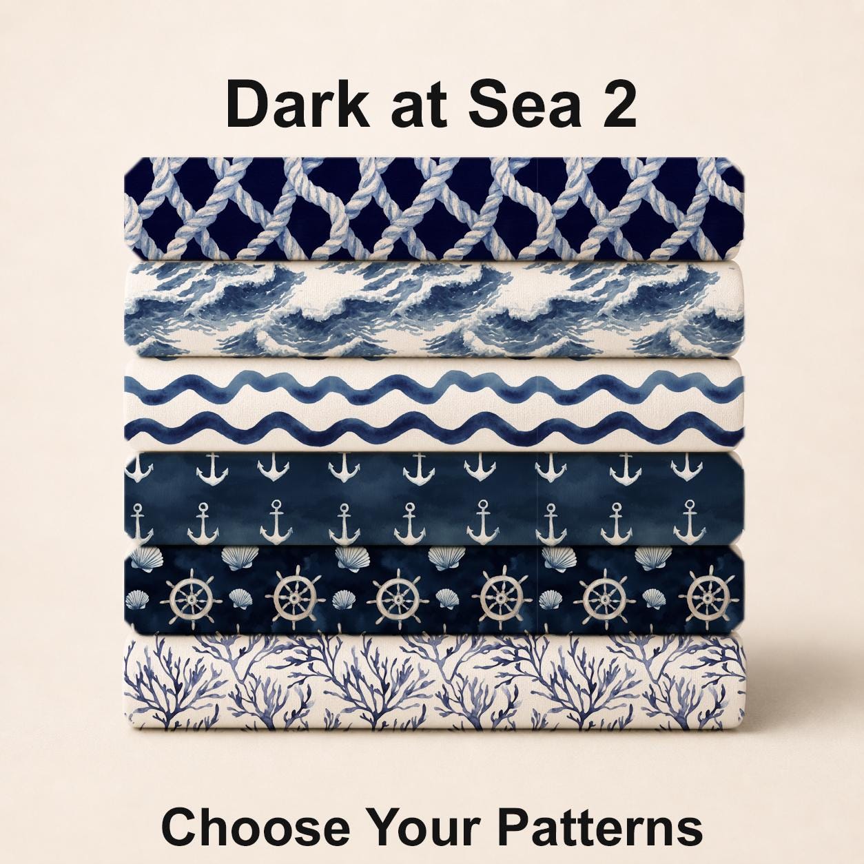 Dark at Sea 2 Fabric Bundle Set - Shop now at American Fabric Prints