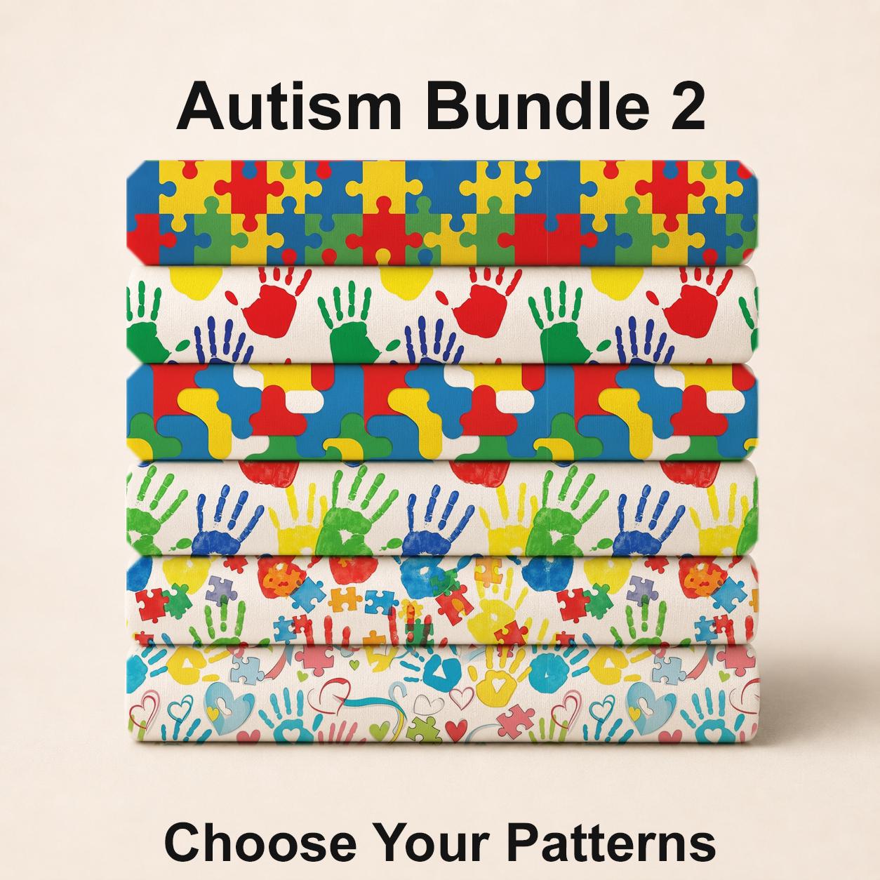 Autism Bundle 2 Fabric Bundle Set - Shop now at American Fabric Prints