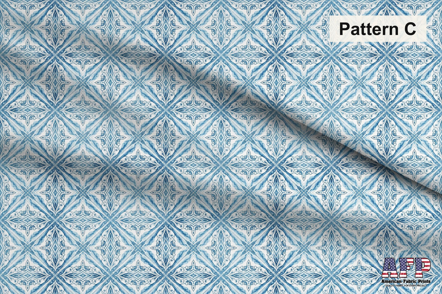 Patterned Arabesque Tiles 3 Fabric Bundle Set - Shop now at American Fabric Prints