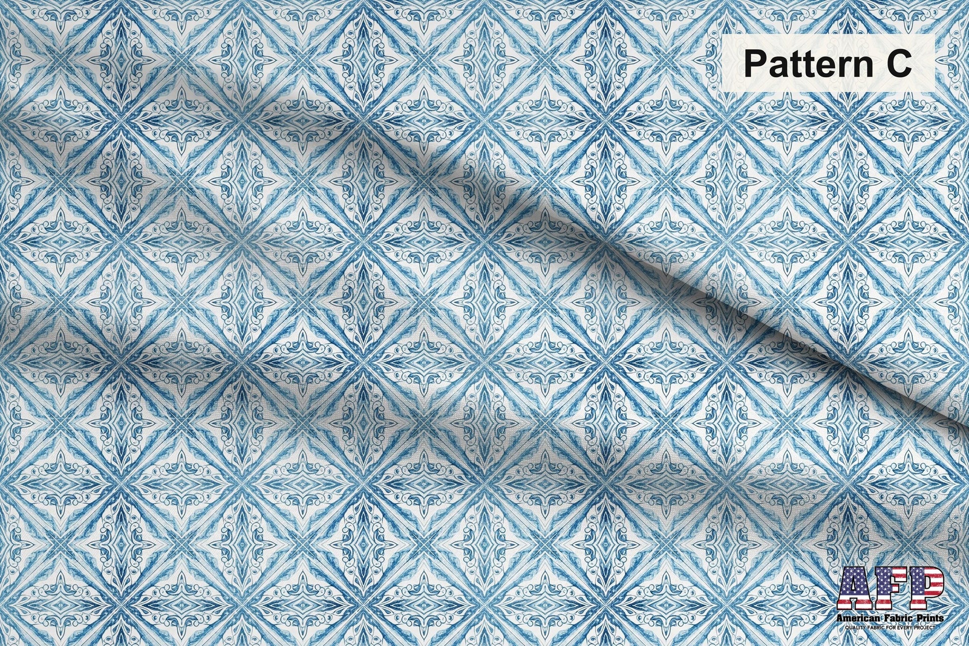 Patterned Arabesque Tiles 3 Fabric Bundle Set - Shop now at American Fabric Prints