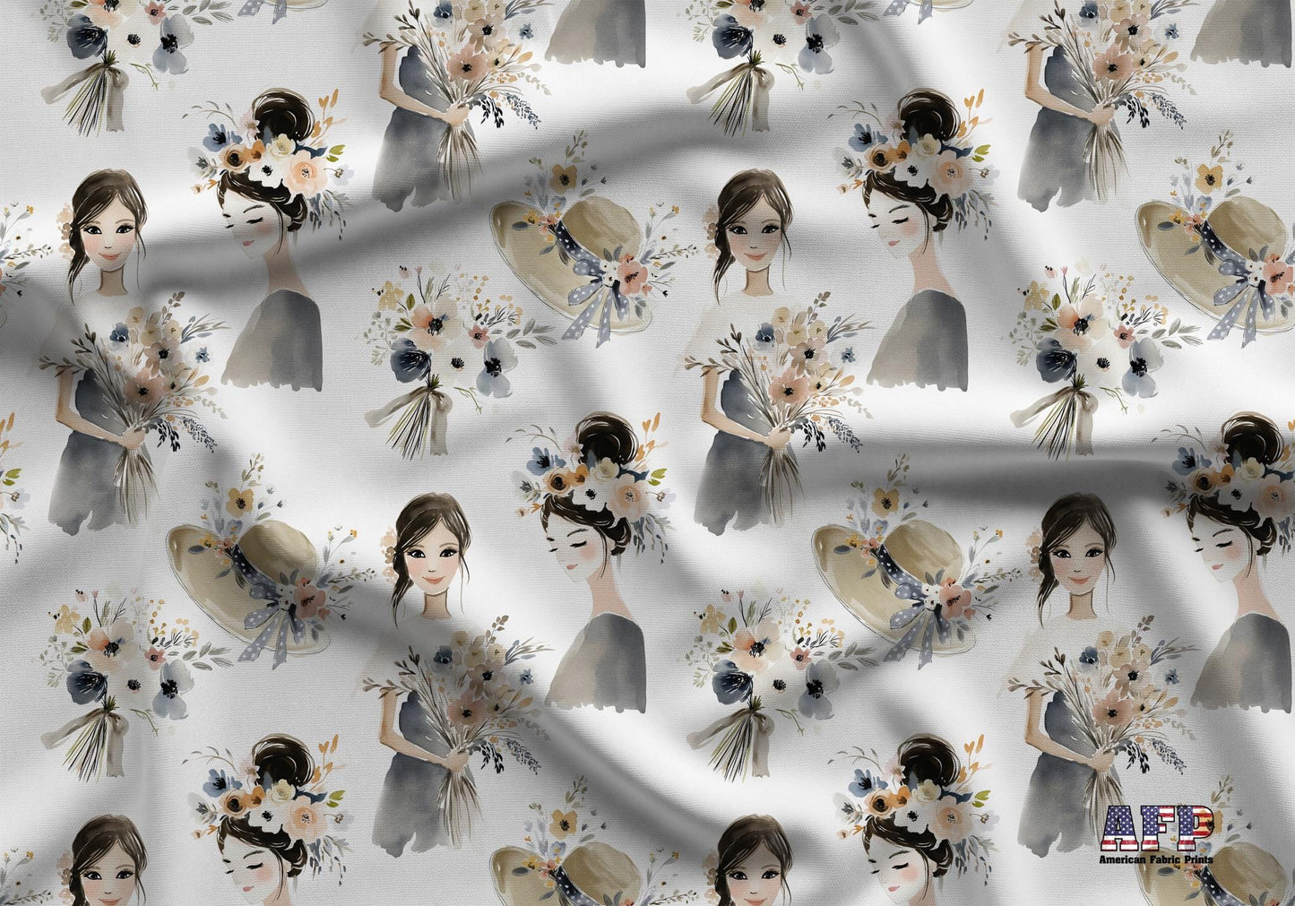 Bridal Bouquet Fabric - Shop now at American Fabric Prints