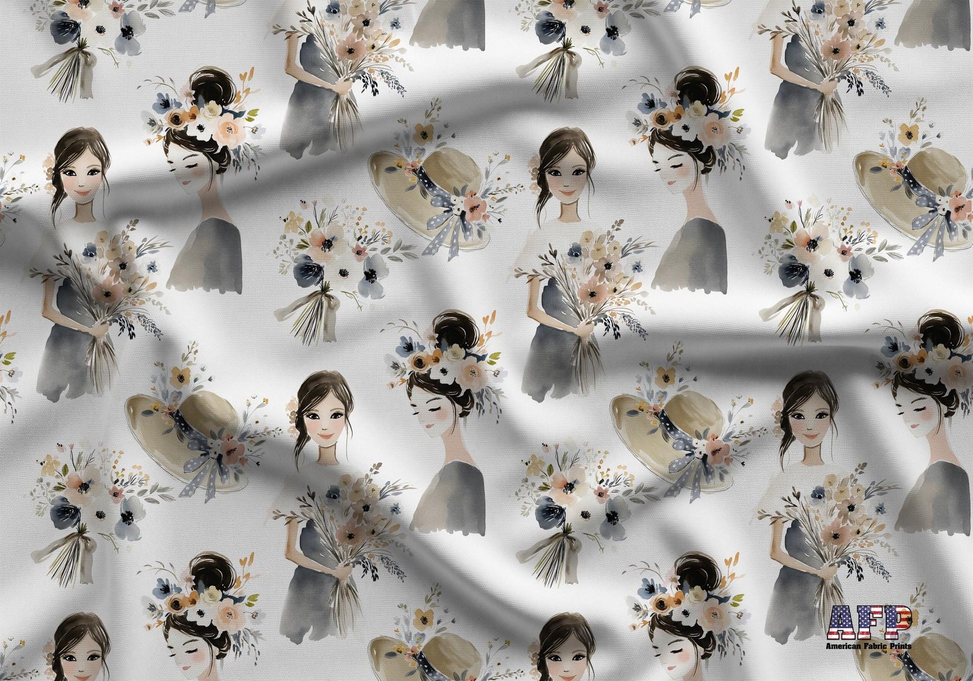Bridal Bouquet Fabric - Shop now at American Fabric Prints