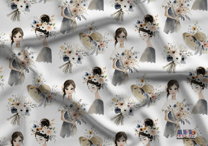 Bridal Bouquet Fabric - Shop now at American Fabric Prints