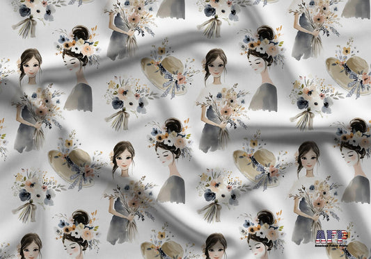 Bridal Bouquet Fabric - Shop now at American Fabric Prints