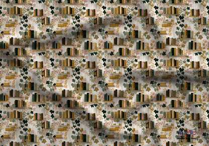 Books and Ivy Fabric - Shop now at American Fabric Prints