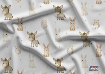 Little Farm Animals Fabric - Shop now at American Fabric Prints