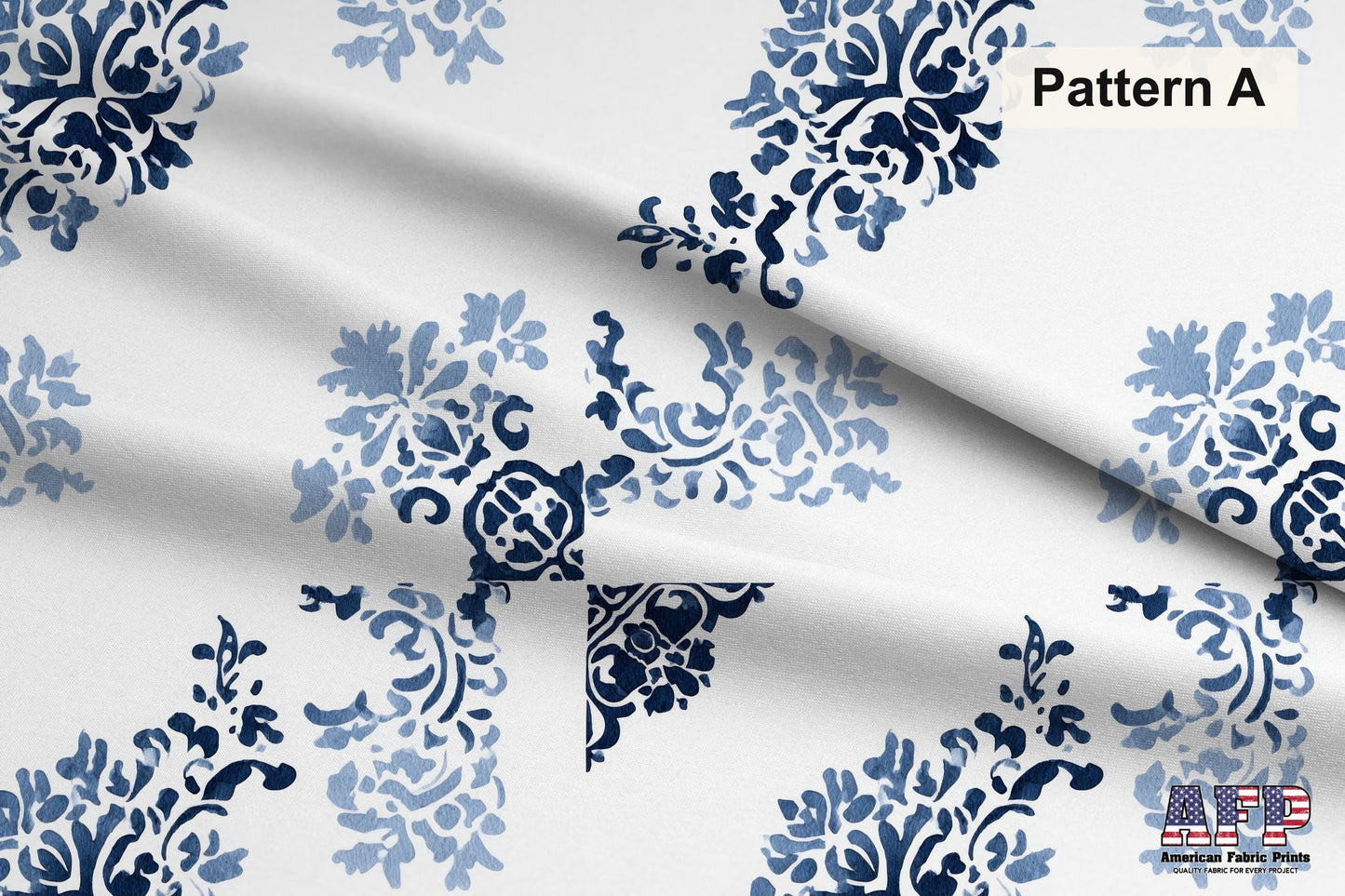 Watercolor Damask 1 Fabric Bundle Set - Shop now at American Fabric Prints