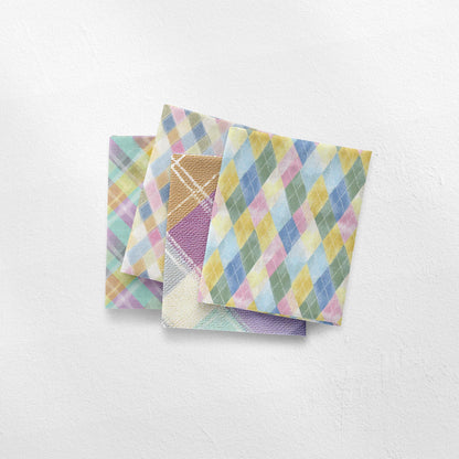 Pastel Tartan Fabric Bundle Set - Shop now at American Fabric Prints