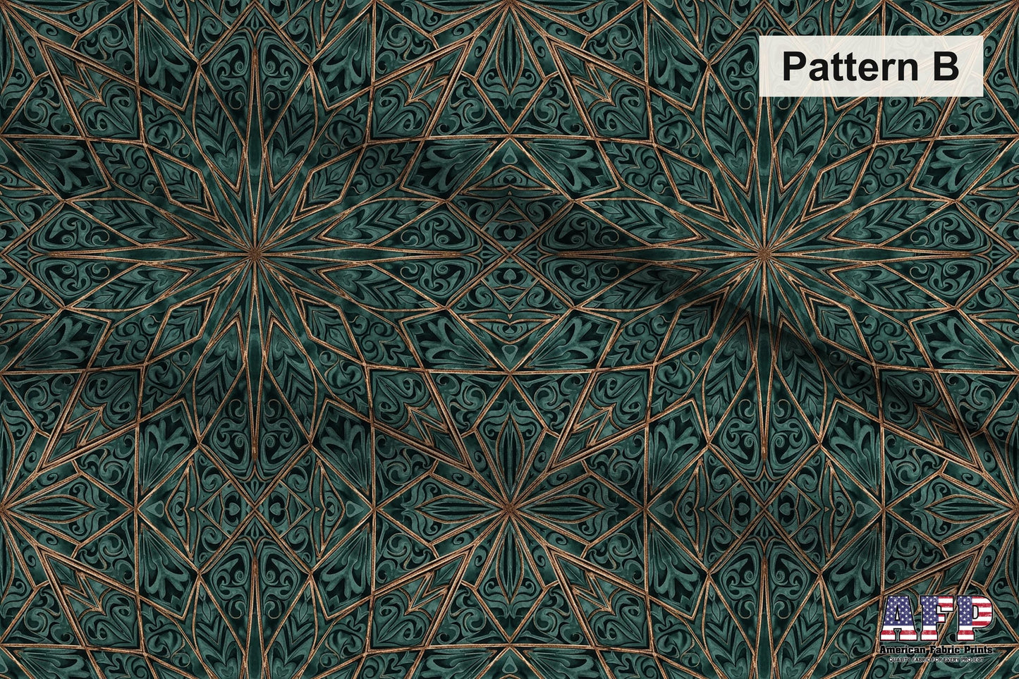 Arabesque Teals 3 Fabric Bundle Set - Shop now at American Fabric Prints