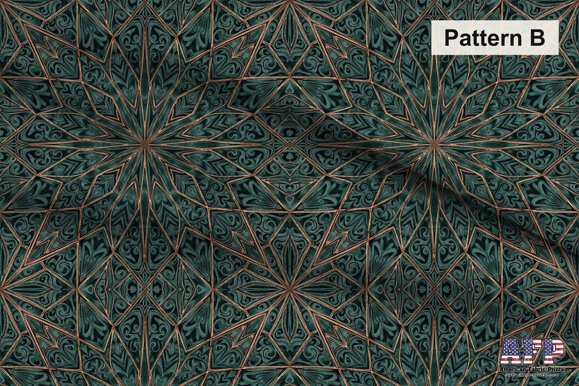 Arabesque Teals 3 Fabric Bundle Set - Shop now at American Fabric Prints