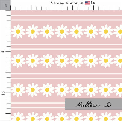 Coquette Pink Quilting Fabric | Pink Fabric Coordinates | Pink Nursery Fabric | Daisy Quilt | Cotton Baby Fabric | by American Fabric Prints