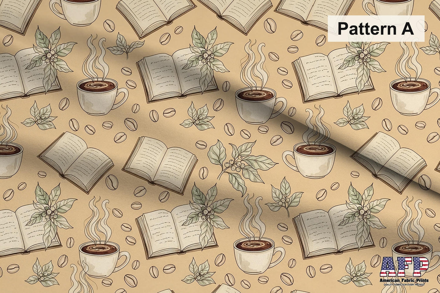 Coffee + Books Fabric Bundle Set - Shop now at American Fabric Prints