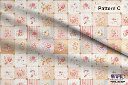 Shabby Chic Roses 3 Fabric Bundle Set - Shop now at American Fabric Prints
