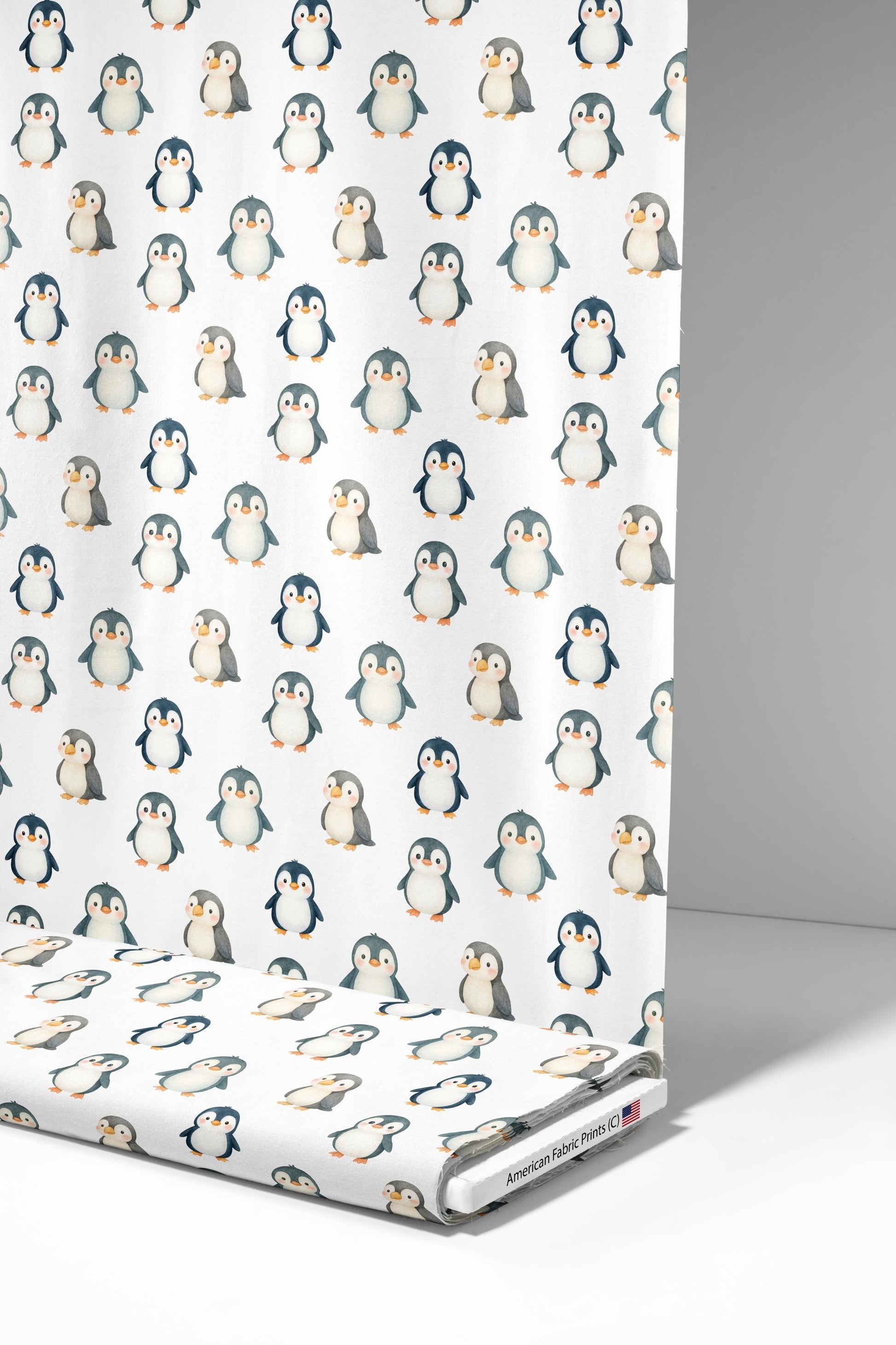 Little Penguins Fabric - Shop now at American Fabric Prints