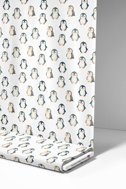 Little Penguins Fabric - Shop now at American Fabric Prints