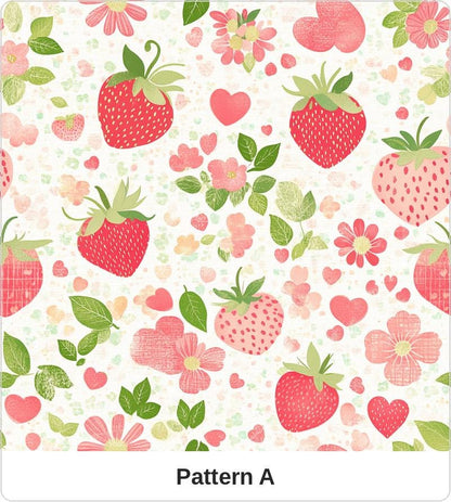 Strawberry Coordinate Fabric | Strawberry Cotton Fabric | Summer Themed Quilt Fabric | Strawberries | Made in USA | American Fabric Prints
