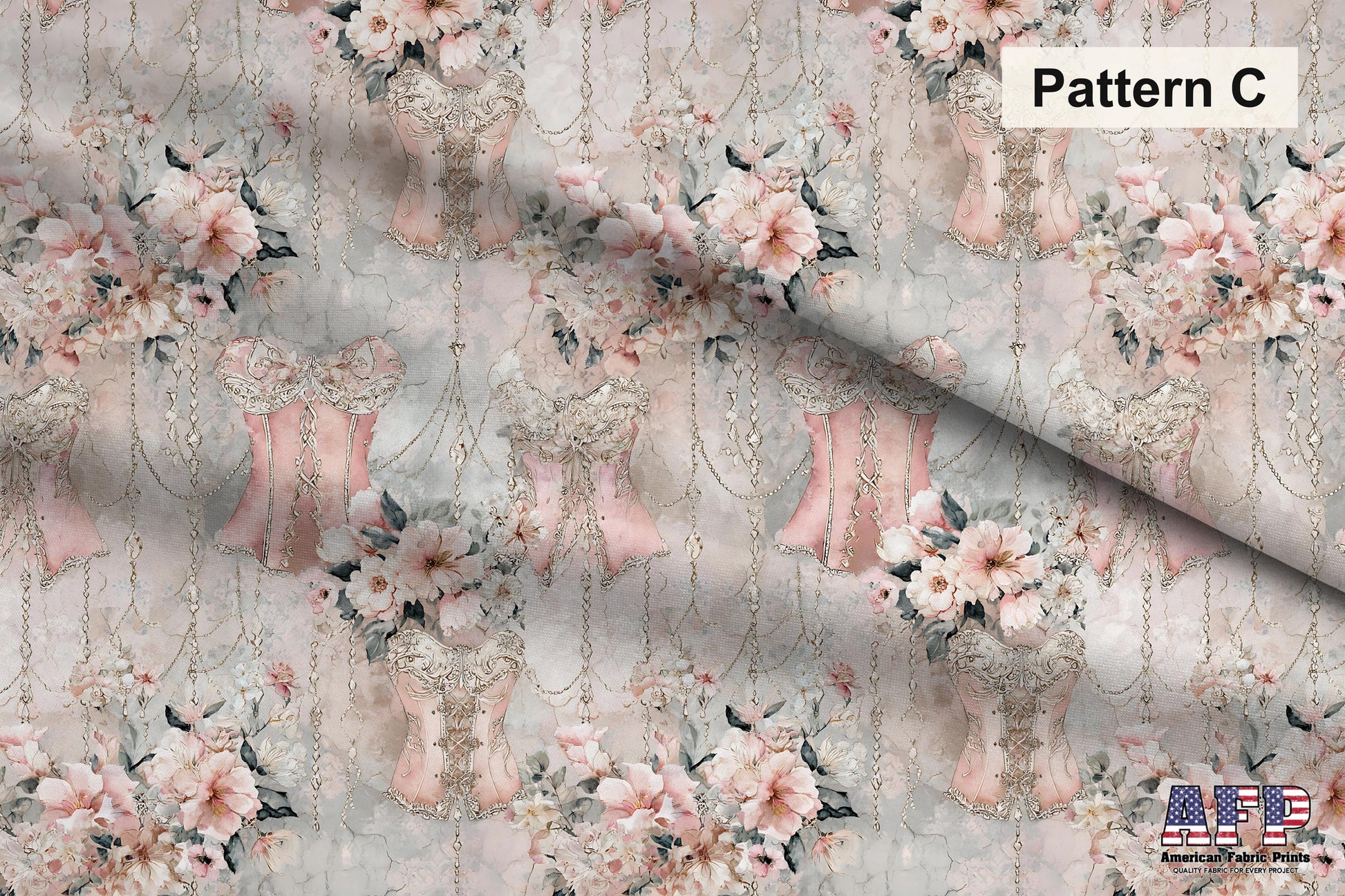 Victorian Shabby Chic Romance 2 Fabric Bundle Set - Shop now at American Fabric Prints