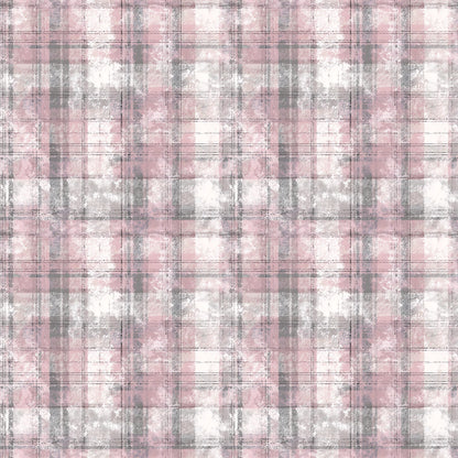 Pink Rustic Plaid Fabric - Shop now at American Fabric Prints