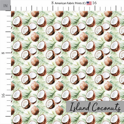 Tropical Quilt Fabric Coordinates | Island Fabric Bundle | Tropical Themed Cotton Fabric | Fabric | Made in USA | American Fabric Prints