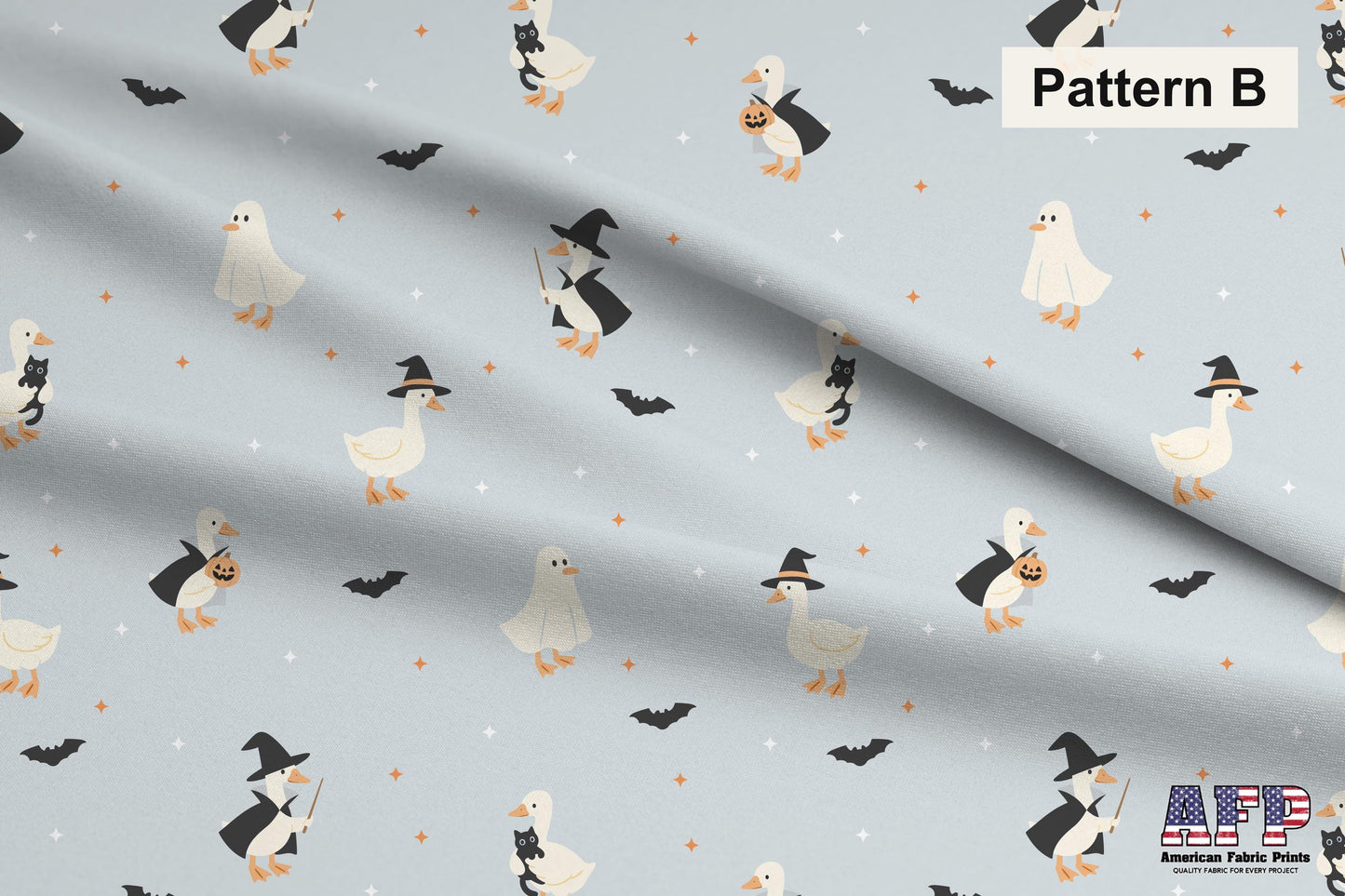Spooky Goose in Blue Fabric Bundle Set - Shop now at American Fabric Prints