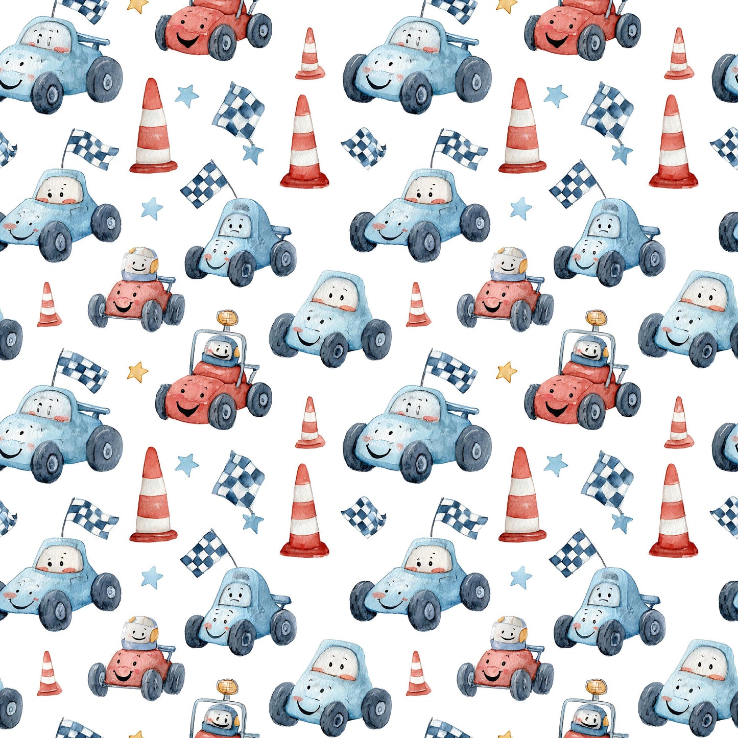 Silly Racers Fabric - Shop now at American Fabric Prints