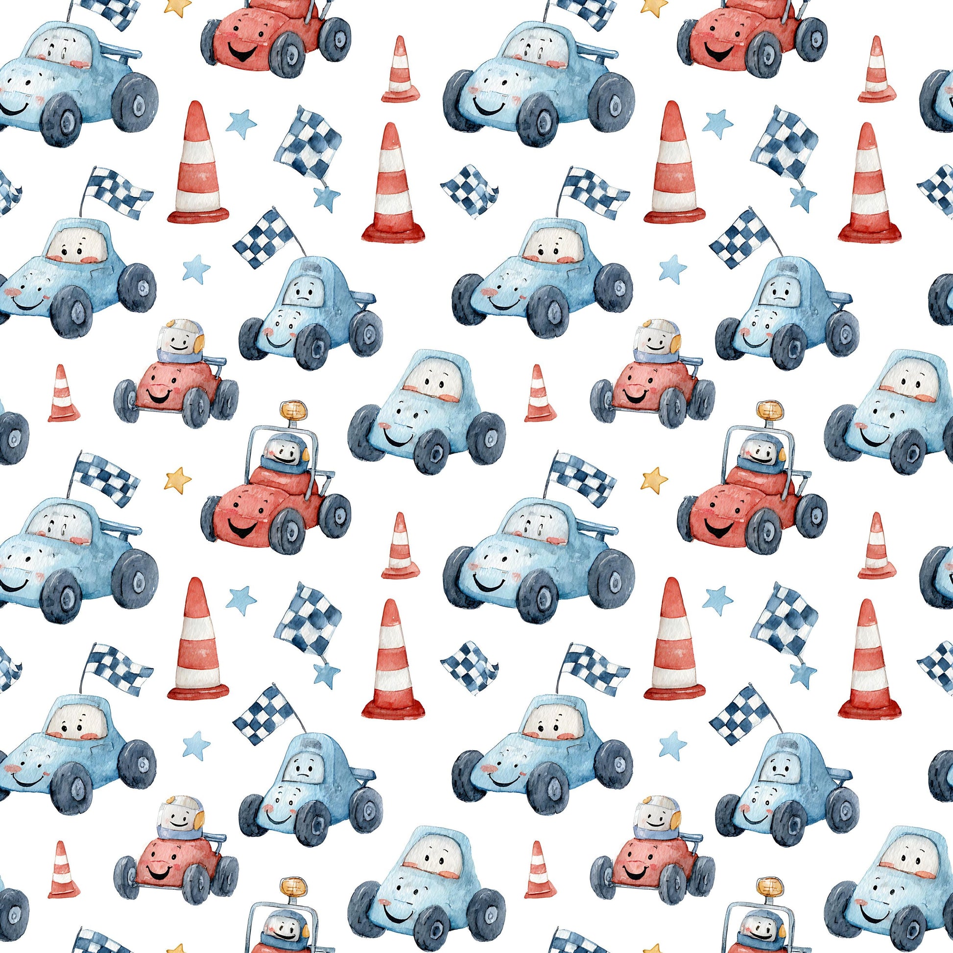 Silly Racers Fabric - Shop now at American Fabric Prints