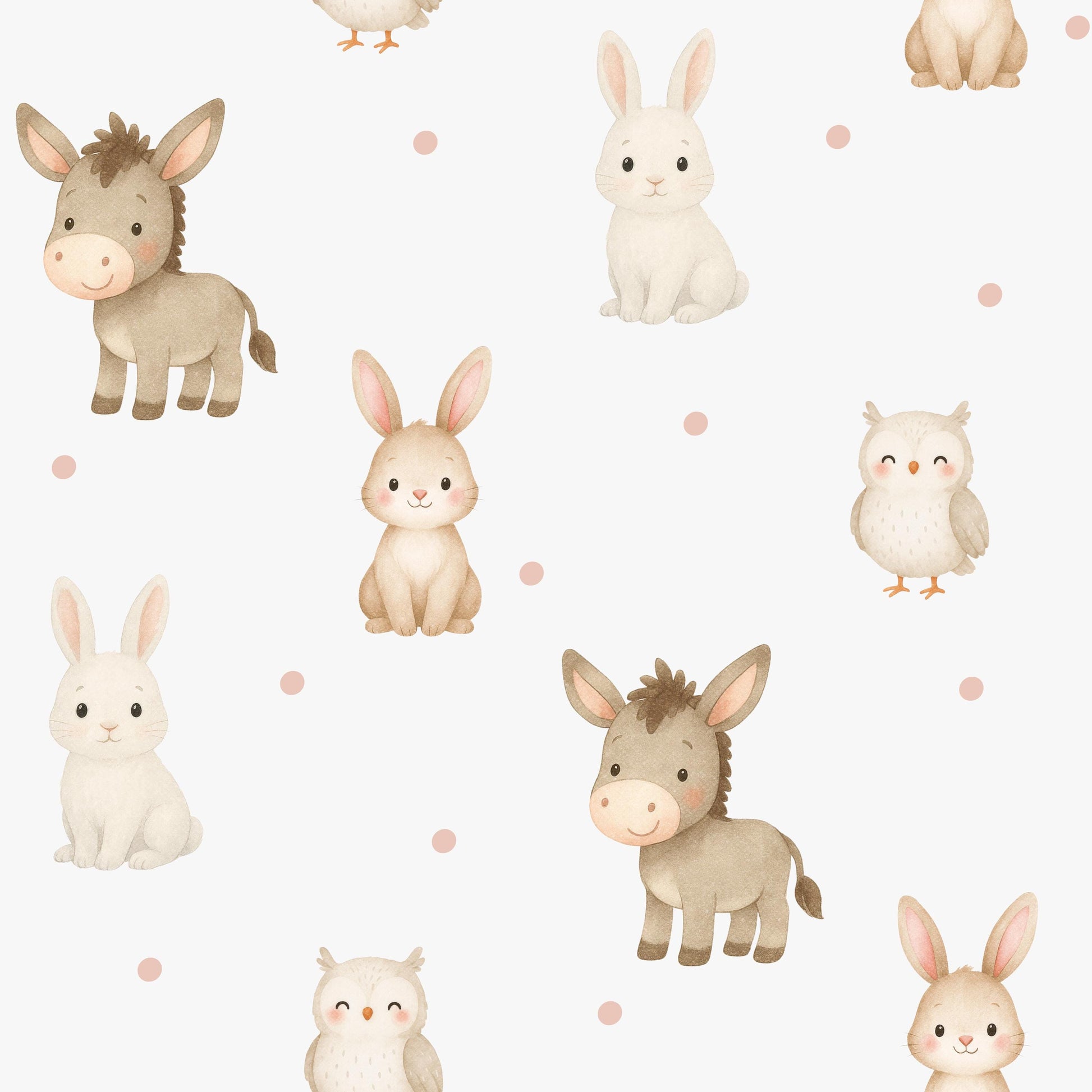 Little Farm Animals Fabric - Shop now at American Fabric Prints