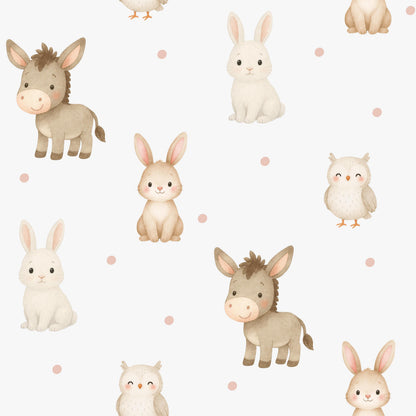 Little Farm Animals Fabric - Shop now at American Fabric Prints