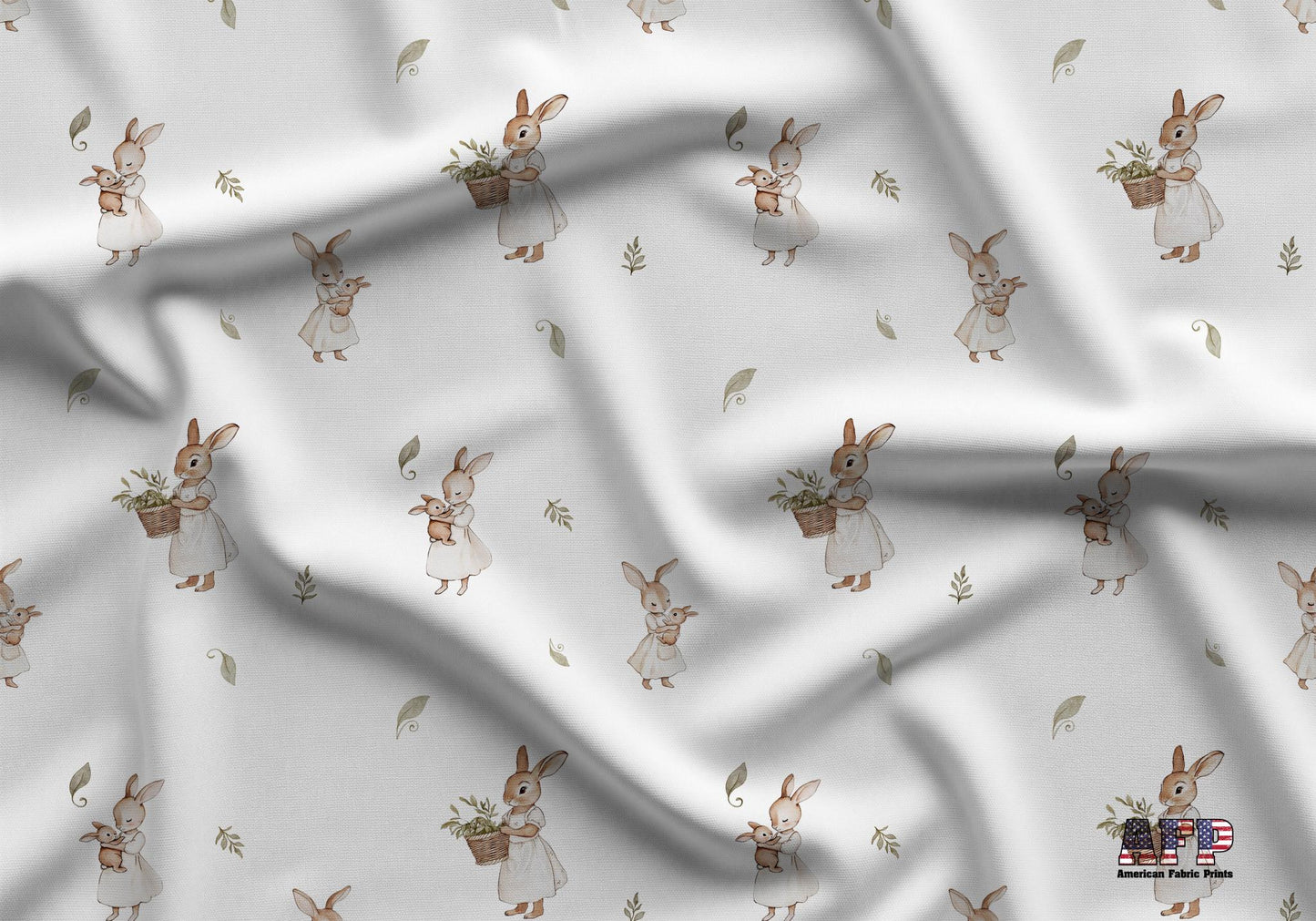 Bunny Hugs Fabric - Shop now at American Fabric Prints