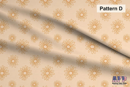 Blue and Orange Daisies 2 Fabric Bundle Set - Shop now at American Fabric Prints