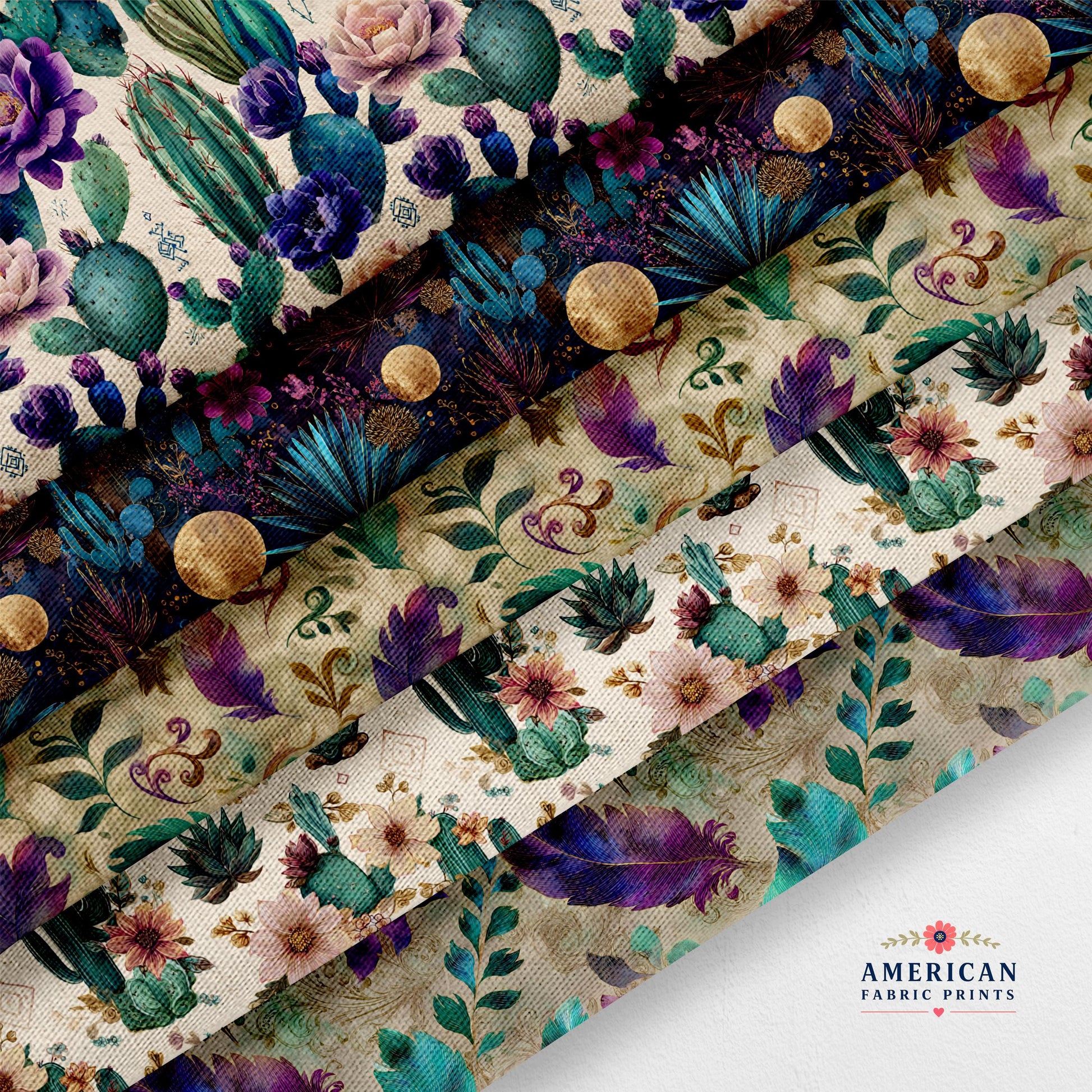Boho Western Vibes 3 Fabric Bundle Set - Shop now at American Fabric Prints