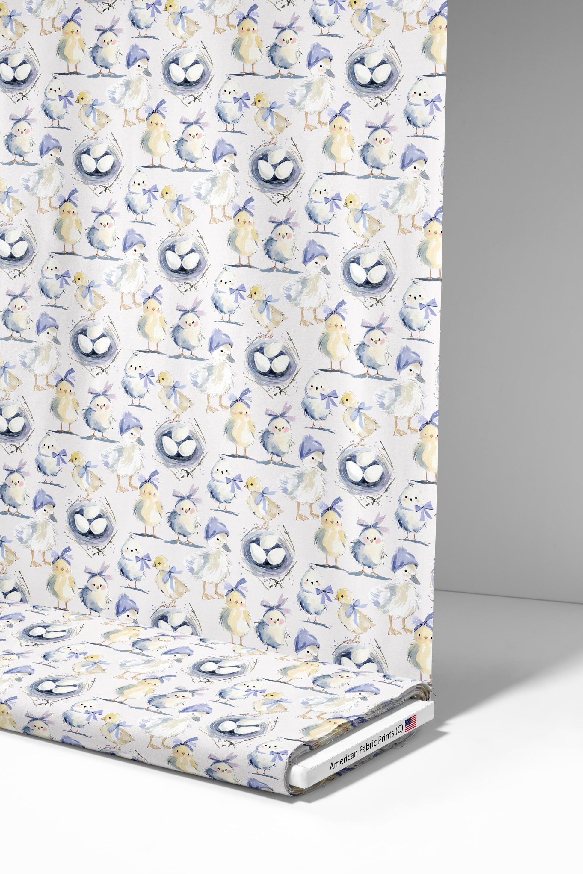 Chicks and Ducklings Fabric - Shop now at American Fabric Prints