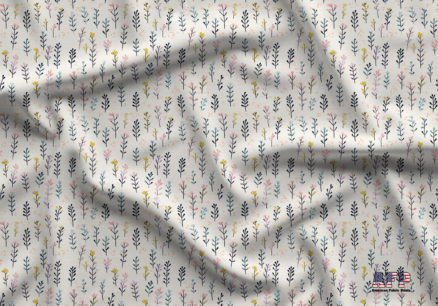 Boho Floral 3 Fabric - Shop now at American Fabric Prints