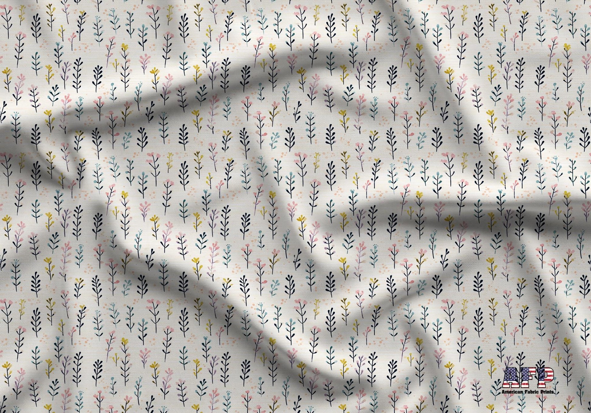 Boho Floral 3 Fabric - Shop now at American Fabric Prints