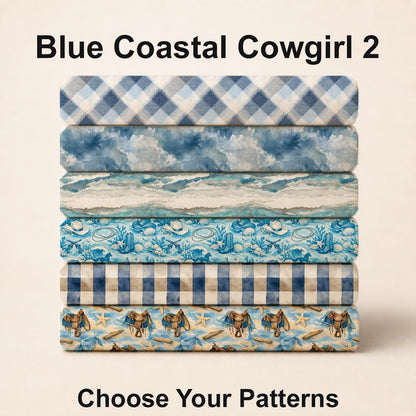 Blue Coastal Cowgirl 2 Fabric Bundle Set - Shop now at American Fabric Prints