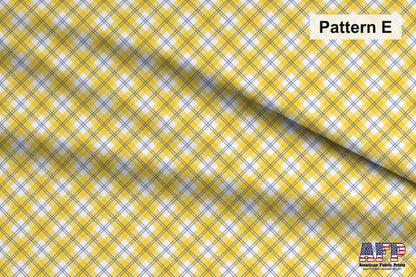 Lemon Plaid 3 Fabric Bundle Set - Shop now at American Fabric Prints