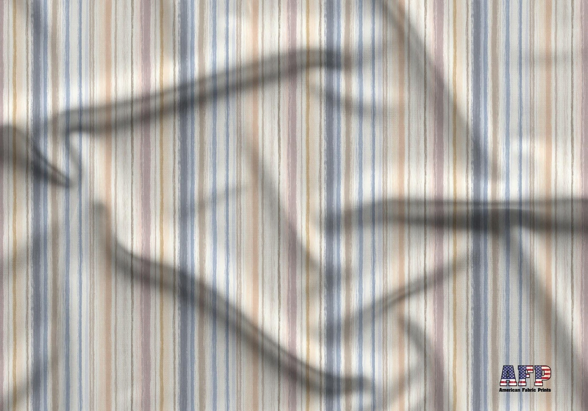 Pale Stripes Fabric - Shop now at American Fabric Prints