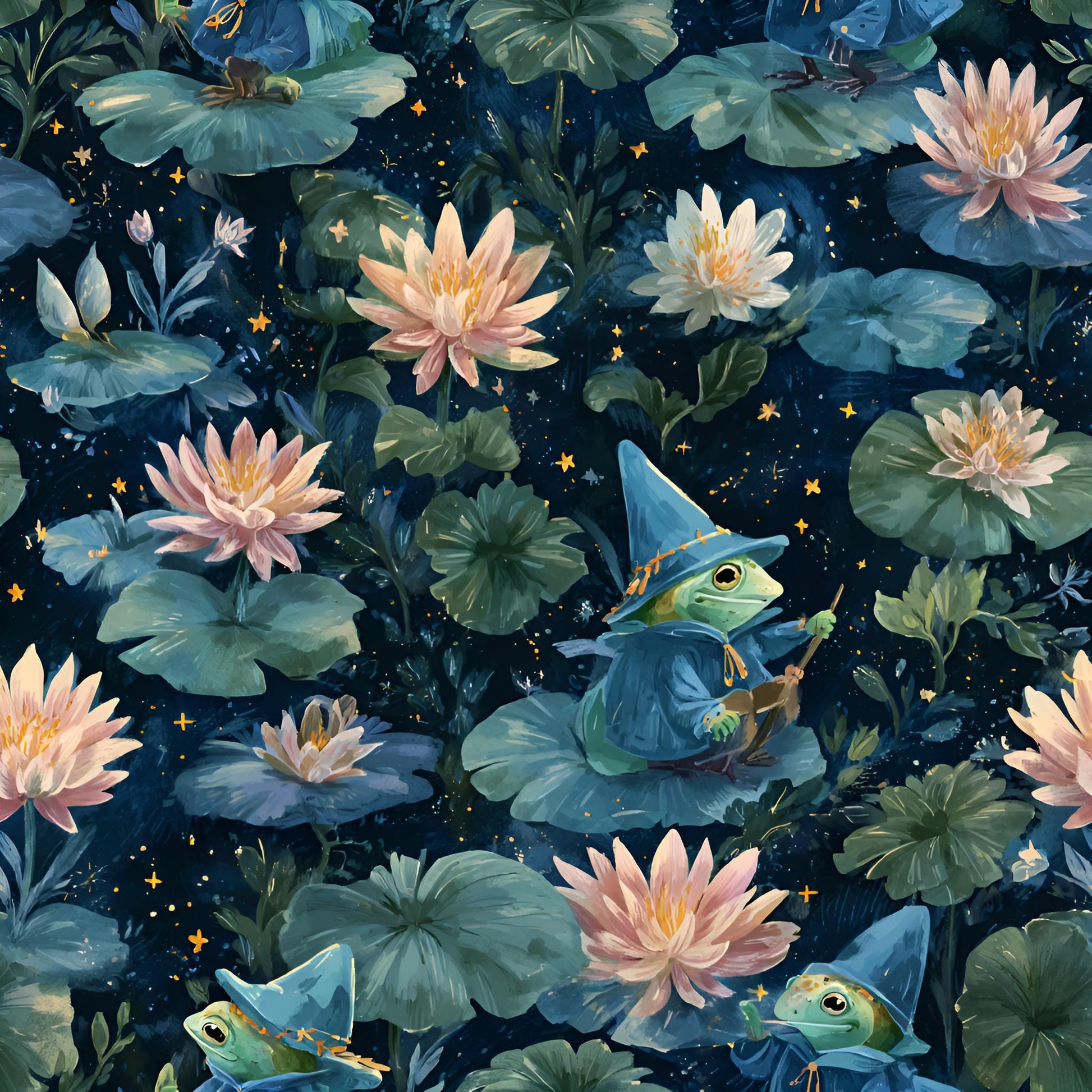 Mystical Toads Fabric - Shop now at American Fabric Prints