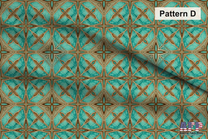 Arabesque Teals 2 Fabric Bundle Set - Shop now at American Fabric Prints