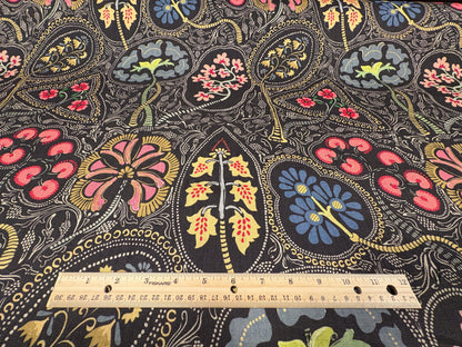 Designer Floral Paisley Pattern on Cotton Fabric. Shop now at AmericanFabricPrints.