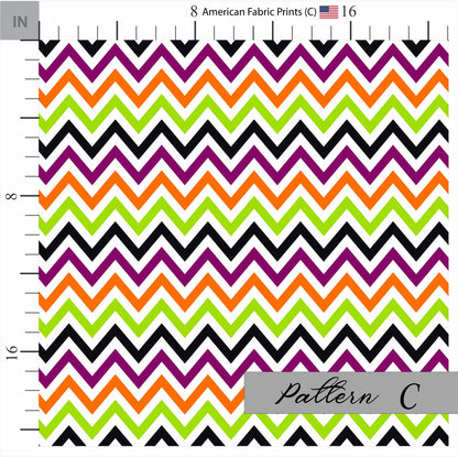 Halloween Quilt Fabric – Premium Cotton Quilt Fabric | Made in USA | Color Coordinated Prints