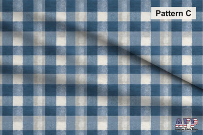 Country Blue Gingham Fabric Bundle Set - Shop now at American Fabric Prints