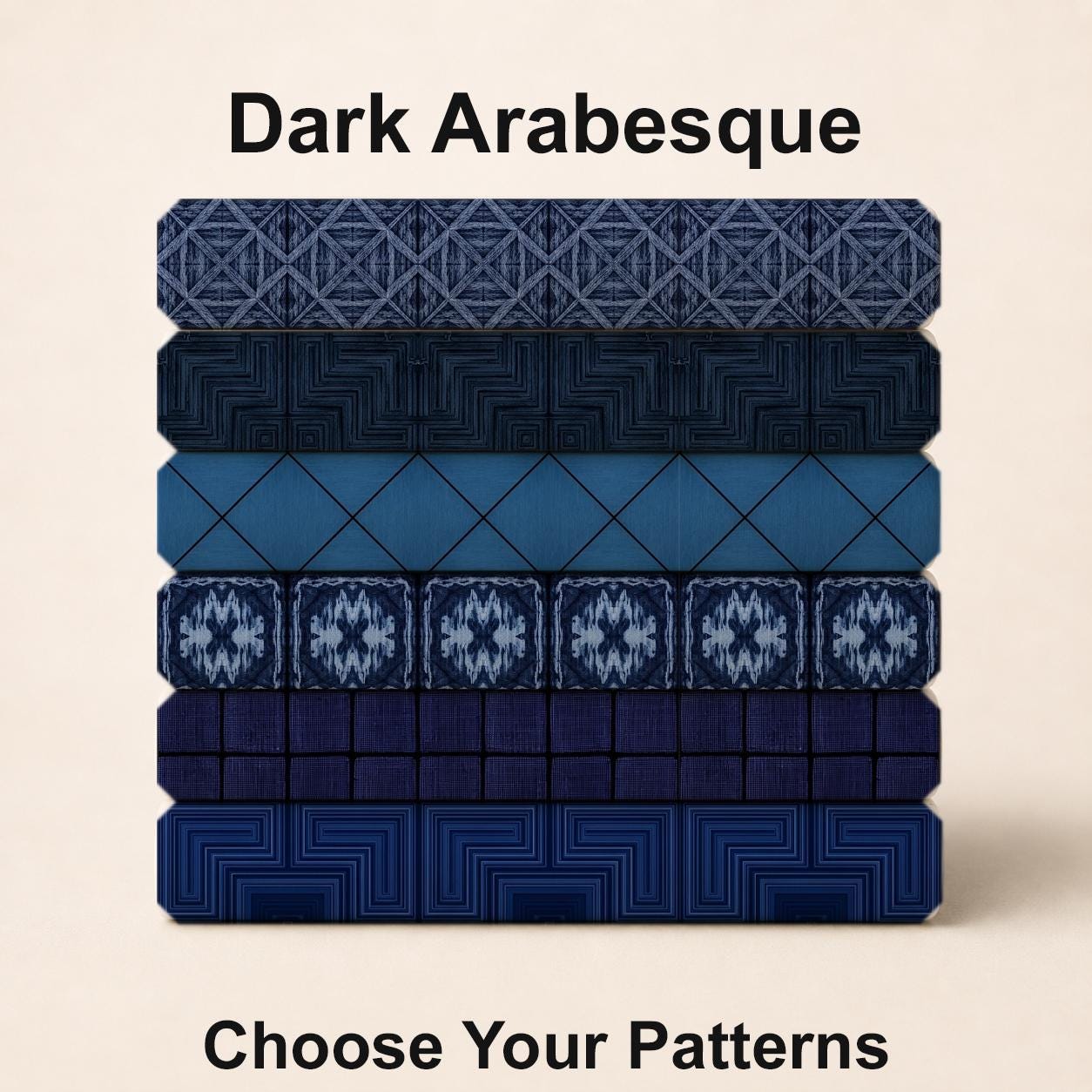 Dark Arabesque Fabric Bundle Set - Shop now at American Fabric Prints