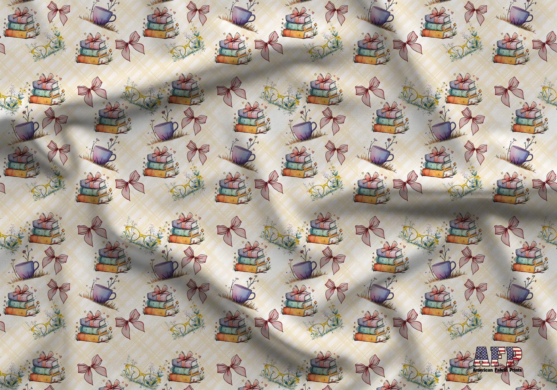 Coquette Books Fabric - Shop now at American Fabric Prints