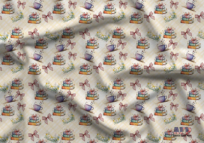 Coquette Books Fabric - Shop now at American Fabric Prints