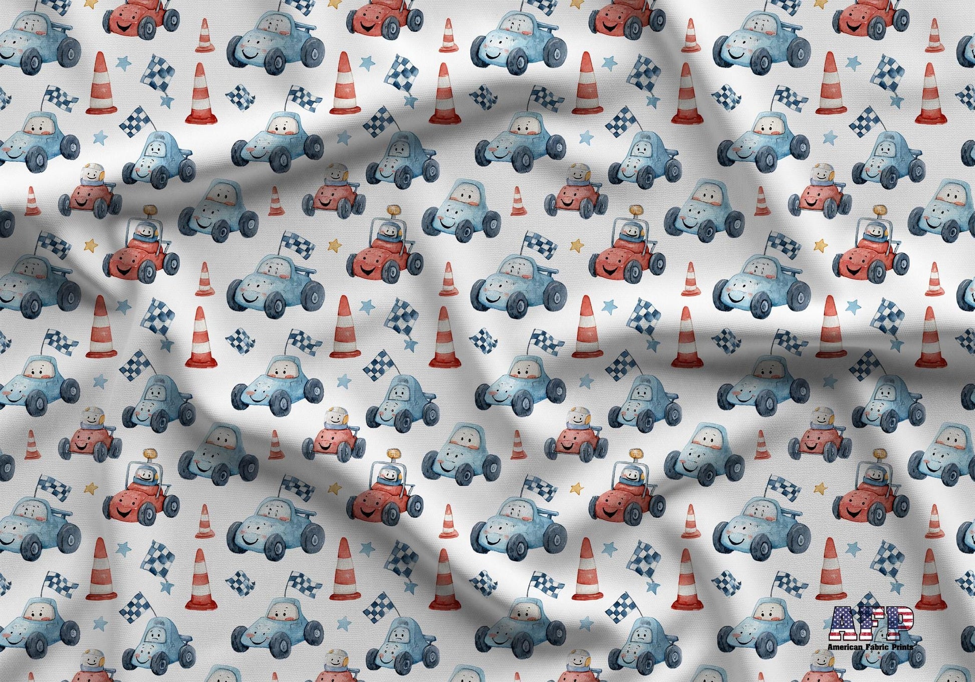 Silly Racers Fabric - Shop now at American Fabric Prints