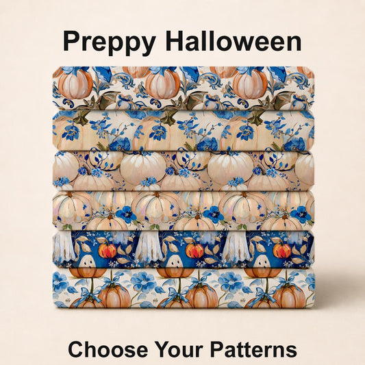 Preppy Halloween Fabric Bundle Set - Shop now at American Fabric Prints
